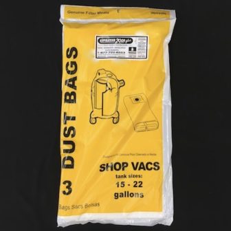 Sacs Aspirateur Shop-Vac 15, 22 Gallons Pqt3